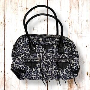 REBECCA MINKOFF CLUTCH, CROSSBODY ANIMAL PRINT BAG